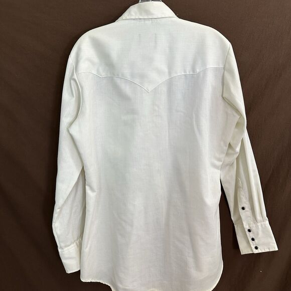 Men's Vintage J.C. Penney Embroidered Western Shirt Size 15.5 Snap - Picture 6 of 6